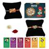BOGATCHI Rakhi with Sweets, Rakhi for brother with sweets, Rakhi with sweets for brother, Rakhi for brother with gift sweets, Kaju Katli + Rakhi Set of 2 +Roli Chawal+ Rakhi Story Card |KAJURKHI-2-74 view 1