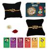BOGATCHI Rakhi with Sweets, Rakhi for brother with sweets, Rakhi with sweets for brother, Rakhi for brother with gift sweets, Kaju Katli + Rakhi Set of 2 +Roli Chawal+ Rakhi Story Card |KAJURKHI-2-54 view 1