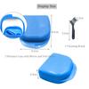 HRASY Oral Care Disassembly Kit/7pcs Including 1 Retainer Case With Mirror and Vent Holes | 1 Aligner Remover Tool | 4 Elastic Rubber Bands Placers | 1 Cleaning Brush (Blue) view 2