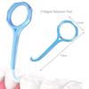 HRASY Oral Care Disassembly Kit/7pcs Including 1 Retainer Case With Mirror and Vent Holes | 1 Aligner Remover Tool | 4 Elastic Rubber Bands Placers | 1 Cleaning Brush (Blue) view 3