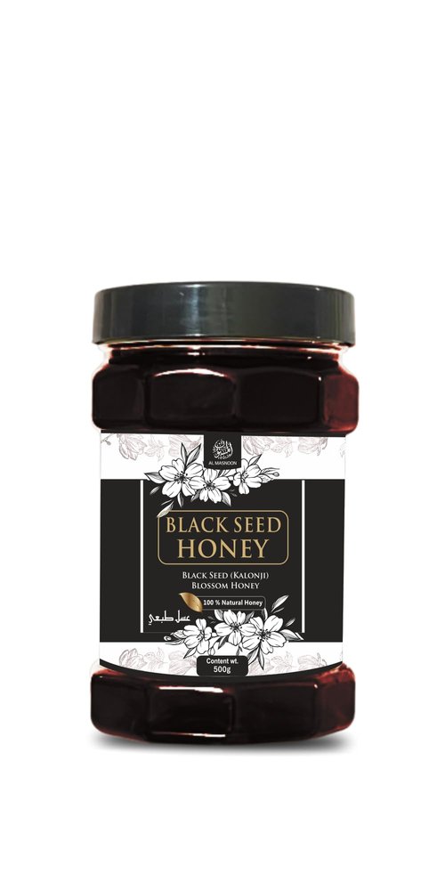AL MASNOON Black Seed Honey/kalonji blossoms honey (500gm) 100% Pure & Natural Honey