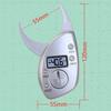 1PC Digital Body Fat Caliper Fitness Body Fat Caliper Fat Measuring Tool with Clear Display Portable Fat Digital Display Caliper for Fitness Instructor Women Men Use Silver view 4