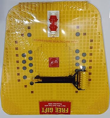 ACi Acupressure Power Mat with Magnets and Pyramids for Pain Relief Foot Mat - 3000 With Free Mini Roll