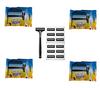 Gillette Guard One Razor & Cartridge 12 pcs in A pack (Pack of 4) by Rmr JaiHind view 1