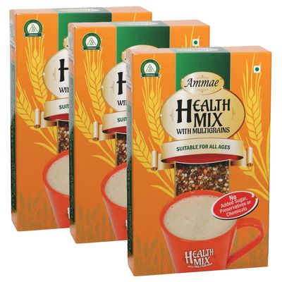 Ammae Health Mix, Instant Porridge Mix With Multigrain, 175g, Pack of 3, No Preservatives or Chemicals, No Added Sugar