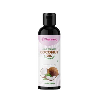 Vajraang Extra Virgin Coconut oil for phimosis - cold-pressed (kacchi ghani) 100ml