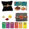 BOGATCHI rakhi for brother combo with chocolate, rakhi with sugarfree chocolates gift pack, rakhi for brother with Sugar free chocolate Almonds(100g)+Rakhi(2) +Roli Chawal+ Rakhi Card +Gold Coin|78 view 1