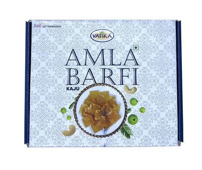 VATIKA- Amla Barfi Classic with Dry Fruites, Sweet (Pratapgarh Uttar Pradseh ka), Gift Pack Amla Barfee, Awle aur dry fruites Se bani hui Barfi- 490g