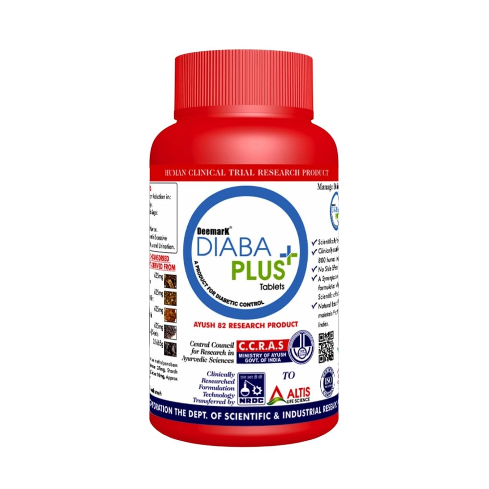 Diaba Plus Tablets for Diabetes Control | Ayurvedic Blood Sugar Tablets helps to Control Diabetes | Sugar Control | 90 Tablets