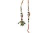 BOGATCHI Rakhi for Brother and Bhabhi with Chocolate|Rakhi for Bhai and Bhabhi|Premium Lumba Rakhi Set|Lumba Rakhi Combo|Rakhi Lumba Set of 2| Bhaiya- Bhabhi Rakhi Set with Chocolates| LUM5H-2 view 2
