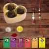 BOGATCHI Rakhi for Brother and Bhabhi with Chocolate|Rakhi for Bhai and Bhabhi|Premium Lumba Rakhi Set|Lumba Rakhi Combo| Rakhi Lumba Set of 2| Bhaiya- Bhabhi Rakhi Set with Chocolates|LUM3H00a18 view 1