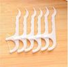 BIRONZA Dental Tooth Pick Flossers Toothpick Cleaners, Tooth Flossing Head Oral Dental Hygiene Brush, Tooth Cleaning Tool ( White Pink ) (Pack of 100Pcs) view 3