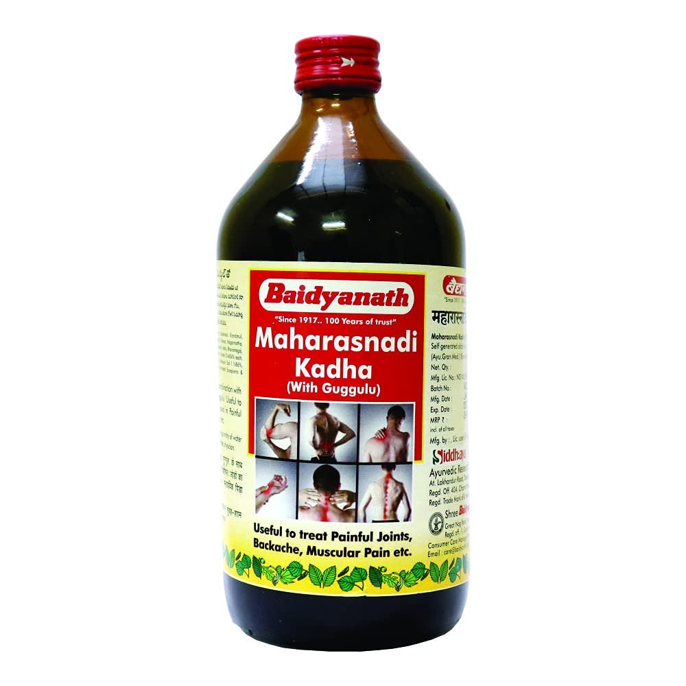 Baidyanath Maharasnadi Kadha with Guggulu, Natural, 450 ml, Pack Of 2
