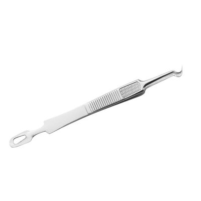 HEALLILY 3pcs Blackhead Tweezer Curved Steel Tip Comedone Splinter Extractor Remover Tool