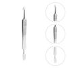 HEALLILY 3pcs Blackhead Tweezer Curved Steel Tip Comedone Splinter Extractor Remover Tool view 2