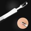 HEALLILY 3pcs Blackhead Tweezer Curved Steel Tip Comedone Splinter Extractor Remover Tool view 4