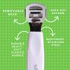 TRITON Stainless Steel Foot Callus Shaver for Pedicure, Dead Skin Remover, Corn Cutter for Removing Solid n Cracked Skin, Heel Razor with Handle_White view 2