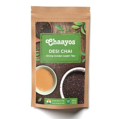 Chaayos Desi Chai, Strong Golden Assam Granule Tea, 400g