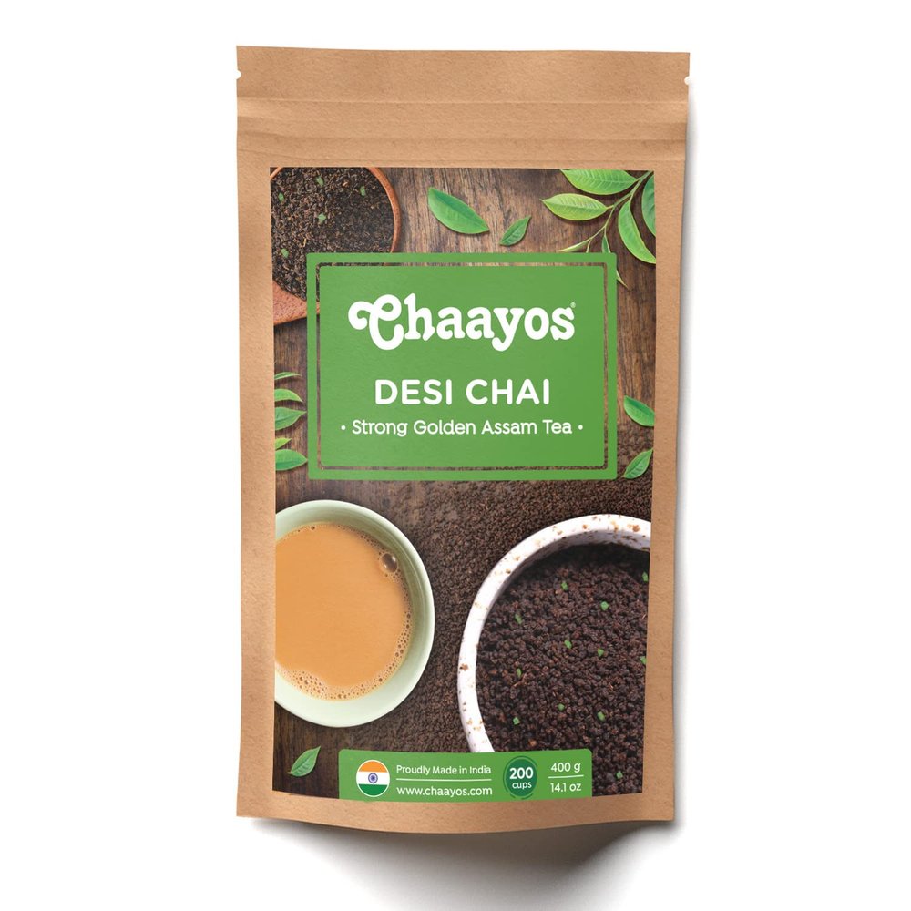 Chaayos Desi Chai, Strong Golden Assam Granule Tea, 400g