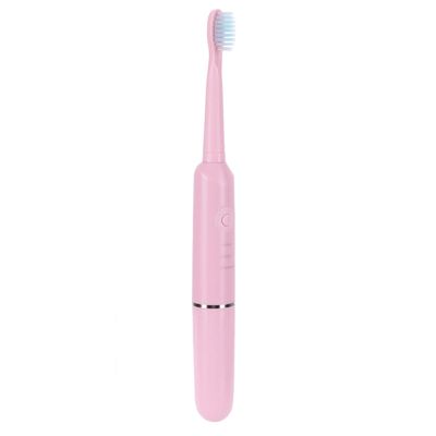 Electric Toothbrush, Sonic Toothbrush, Waterproof 3 Gear Adjustment 1W Portable Toilet Adult for Bathroom Home(pink)