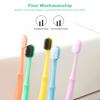 5Pcs FA ly Pack Soft Bristles Tooth Brushes Pure Color Binchoutan Elements Individually Wrapped Toothbrushes 5Pcs-Layfoo view 3