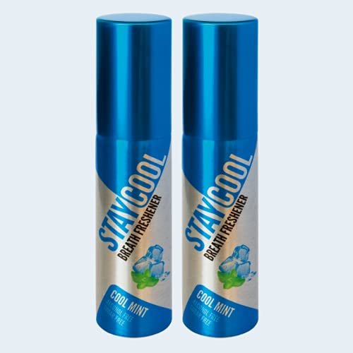 Stay Cool Breath Freshener Spray (Cool Mint, Pack of 2)