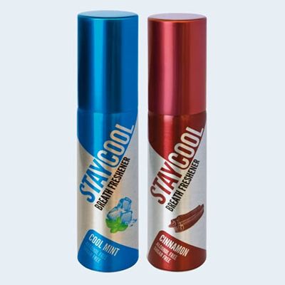 Stay Cool Breath Freshener Spray (Cool Mint + Cinnamon, Combo, Pack of 2)