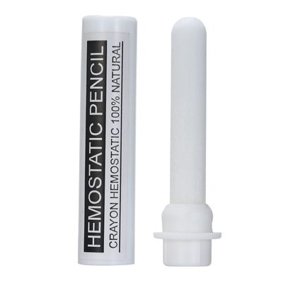 Pen Type Styptic Pencils Bloodstone Stops Bleeding Stick Infection Men's Tool (White) -Layfoo