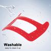 ee Beard Self Beard Tools ee Guide Template Stencil for Men's Beard Styling Use with Beard Trimmer (Red) -Layfoo view 2