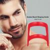 ee Beard Self Beard Tools ee Guide Template Stencil for Men's Beard Styling Use with Beard Trimmer (Red) -Layfoo view 4