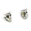 30pcs Alloy Leopard Head Beads DIY Pendants Charms Jewelry Making Accessory for Necklace Bracelet (Antique Silver) view 2