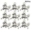 50pcs Alloy Horse Pendants DIY Chinese Zodiac Charms Jewelry Making Accessory for Necklace Bracelet view 3