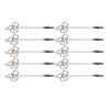 10PCS Double End Meal Memo Holder Moveable Clip Photo Display for Office Home- Thumb Up (Silver) view 3