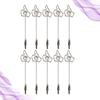 10PCS Double End Meal Memo Holder Moveable Clip Photo Display for Office Home- Thumb Up (Silver) view 4