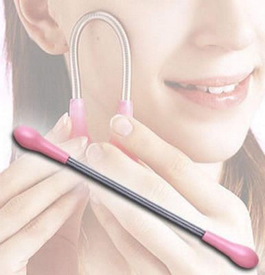 Sky Mall Women's Portable Facial Hair Remover Spring Stick Threading Tool Epilator (Multicolor)