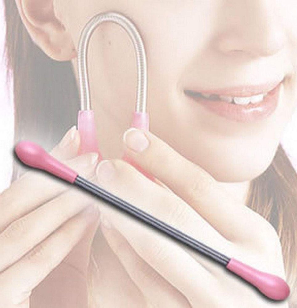 Sky Mall Women's Portable Facial Hair Remover Spring Stick Threading Tool Epilator (Multicolor)