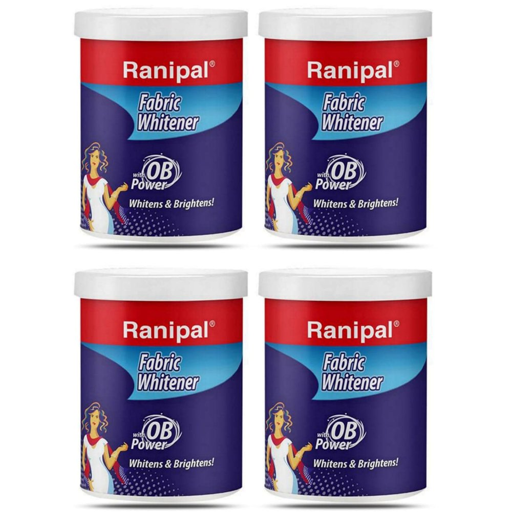 Ranipal Fabric Whitener/Cloth Whitener for Your White and Colored Clothes | Ranipal Fabric Whitener Powder Detergent - Pack of 4 (75 Gm)
