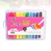 1 Set of 12 Colors Rotating Washable Crayon Water Soluble Painting Stick Children Painting Set (Colorful 12 Colors Drawing Sticks) view 3