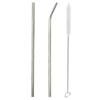 Fancyku Stainless Steel Straws for Drinking with Brushes (1 Bent + 1 Straight + 1 Brushes) set of 3 view 1