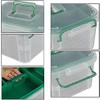 Ansawi First Aid Kit Emergency aid Box Medicine Storage Box and Medical Box Household Plastic Pill Organizer Box with Detachable Tray and Handle view 2