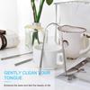 NJ OVERSEAS Tongue Cleaner,Medical Grade Stainless Steel,Stainless Steel Tongue Cleaner For Both Adult And Kids,Professional Eliminate Bad Breath,Help Your Oral Hygiene: 1 Pc. view 3