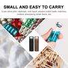 ARTIBETTER 2Pcs Portable Pill Case Waterproof Pill Holders Pill Fob Drug Container for Outdoor Hiking Camping view 4