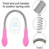 DOCAT Facial Hair Remover Stainless Steel Spring Manual Epilator Threading Beauty Tool for Quick Hair Removal- 1 Pcs view 4