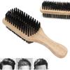 Beard Brush with Wooden Handle, Men's Beard Grooming Brush Beard Grooming Brush Gifts Choice for Facial Hair for Mustache Cleaning for Beard view 4