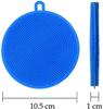 Avenn Silicone Washing Sponge Antil Silicone Dish Scrubber Fruit and Vegetable Washing Brush Round Scrubber Pad/Scrubs & Sponges Multipurpose view 4