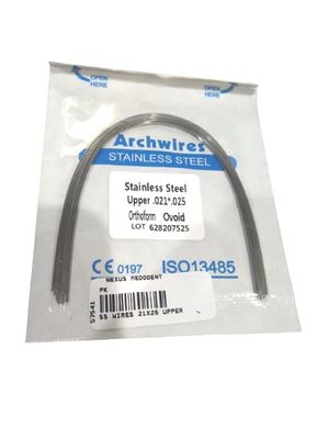 NMD NEXUS MEDODENT Dental Stainless Steel Arch Wire(Upper,21X25)