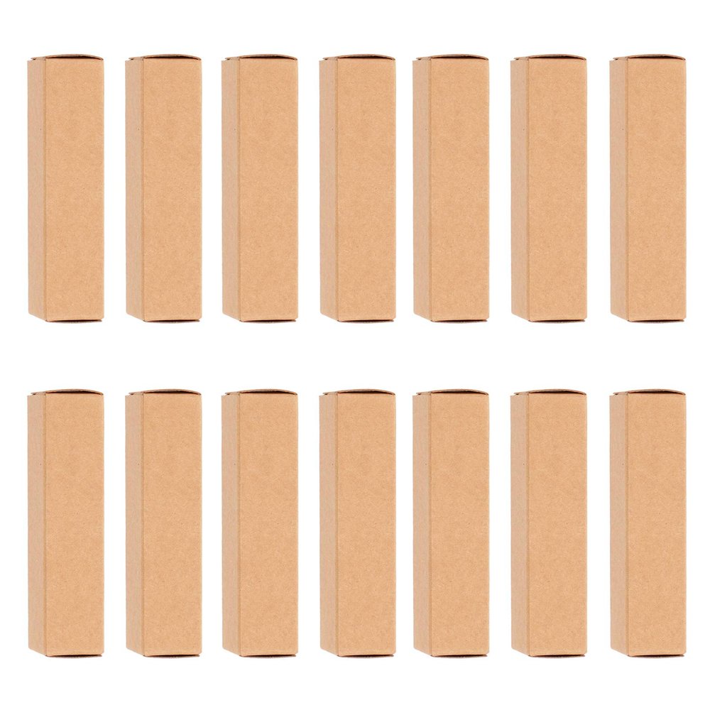 HEALLILY 50Pcs Kraft Paper Boxes Small Gifts Packaging Boxes Lipstick Wrapping Boxes DIY
