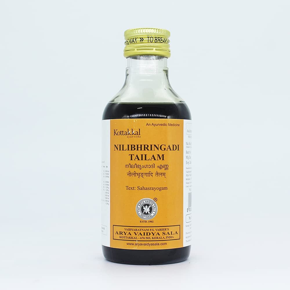 Nilibhringadi Tailam-200ML, (Pack Of 1), Of Arya Vaidya Sala Kottakkal and get Golden Oldie Herbs, Sukanthi Pills-1gm