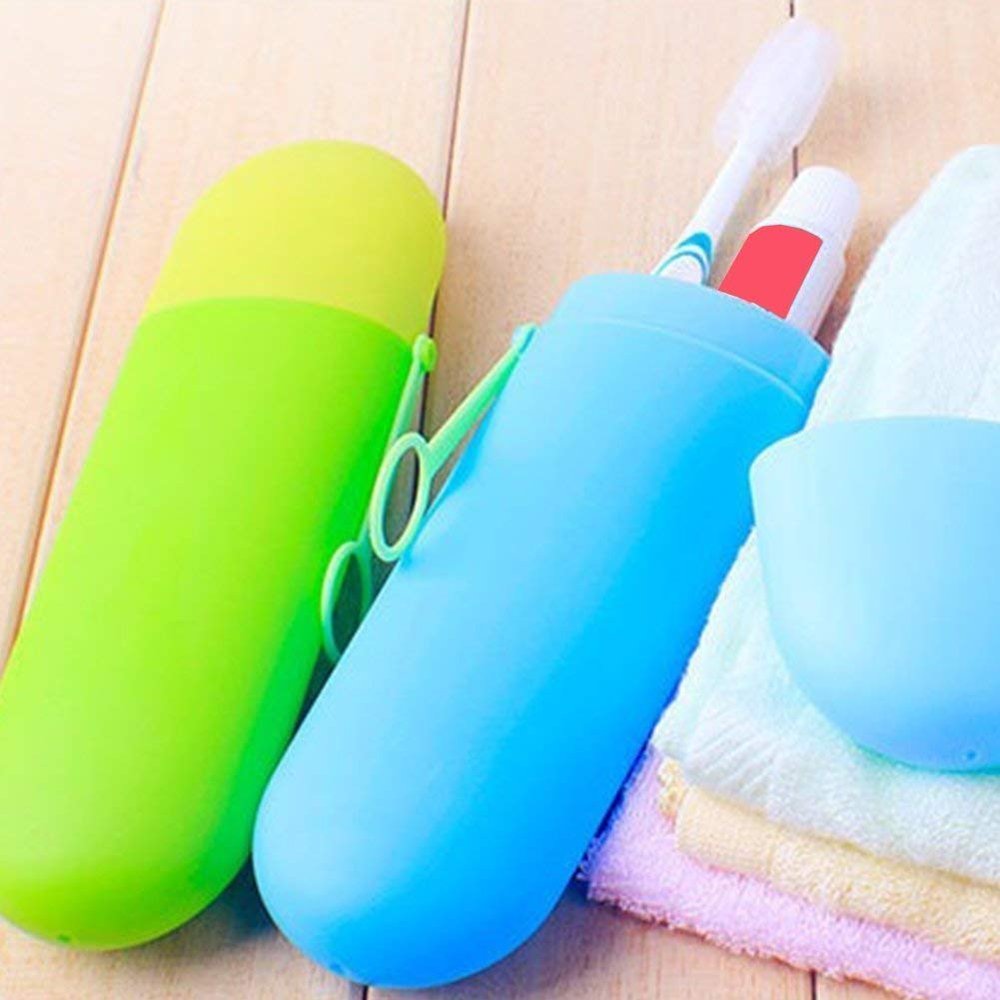 APURK Portable Toothbrush Holder Cover Case | Travel Toothbrush Holder | Plastic Travel Toothbrush Case | Hiking & Camping Protect Storage Box