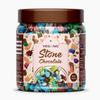 Veganic Stone Chocolate Candy | Rock-Shaped Milk Choco Pebbles | Colorful Marble Chocolates for Cake Decoration & Snacking | Real Chocolate Candy Treats (900g) view 1